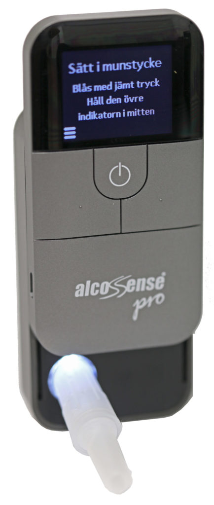 AlcoSense Pro är självförklarande enkel att använda.