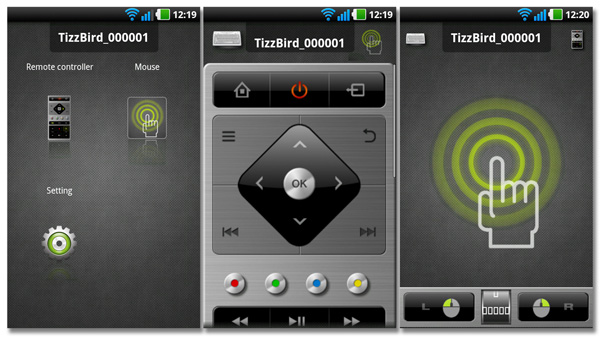 TizzBirds Android eller Iphone-app TizzRemote