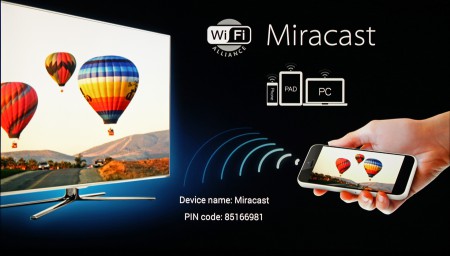 Med inbyggt Miracast-funktion kan du dessutom spela upp innehåll från telefonen på tv:n via Mele-boxen. 