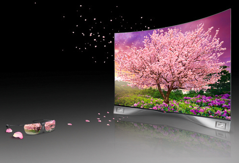 Dagens led-tv och lcd-teknik har svårt att återge mycket mer än dagens hd-färgrymd, men OLED-tekniken ger nya möjligheter till fler färger. Här är LG:s OLED-tv 55EA980W.