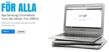 Chromebook - bärbara datorer med Chrome OS.