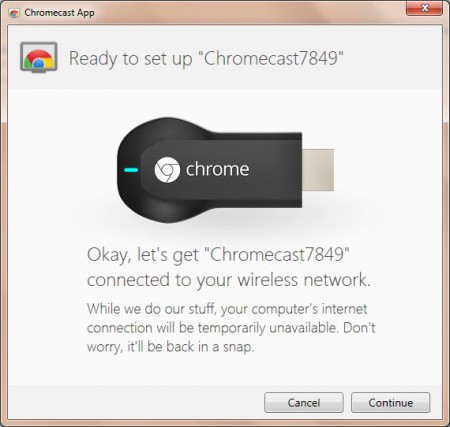 Google ger god hjälp med installationen av Chromecast. 