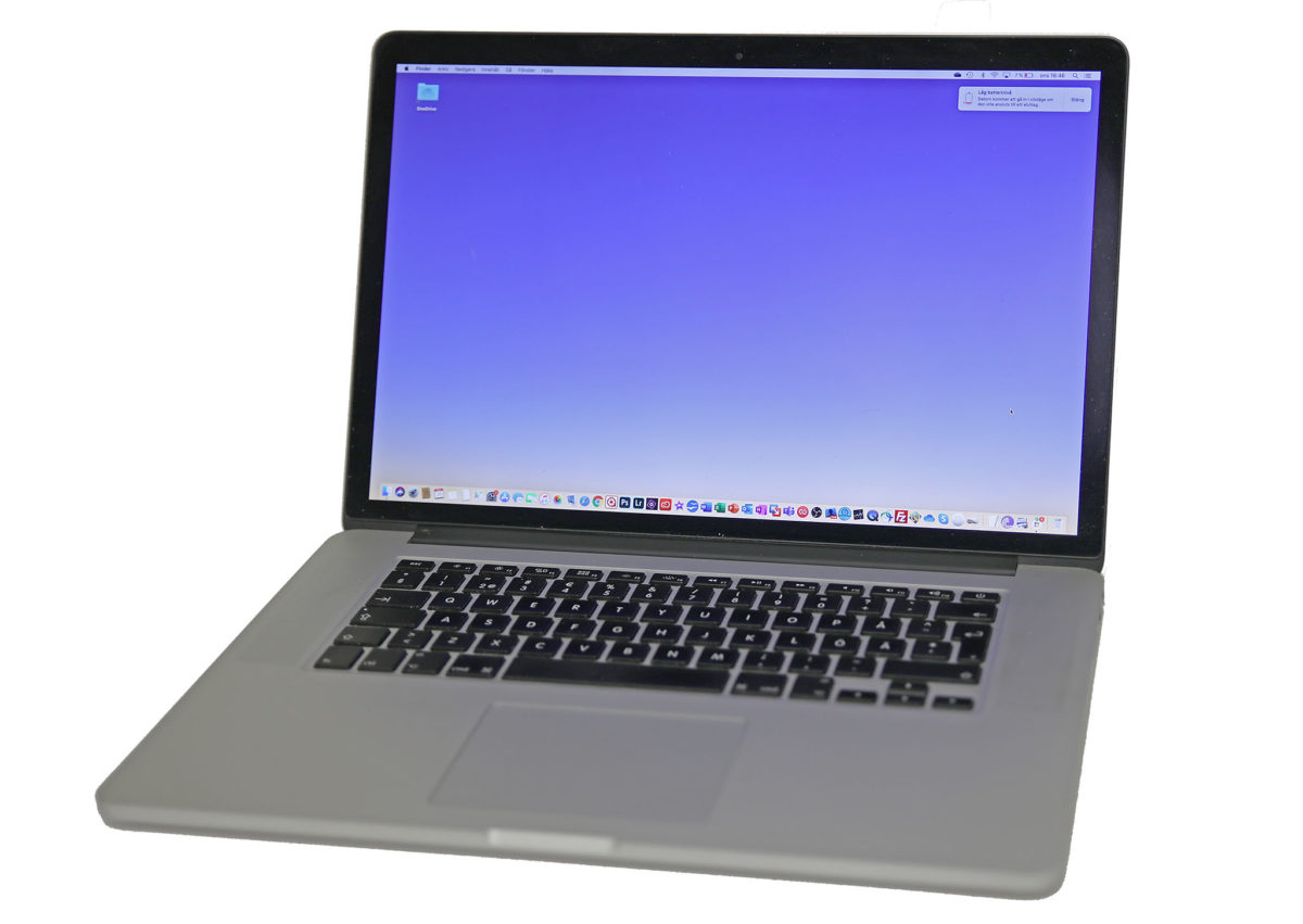 MacBook Pro från 2014 nästan som ny igen efter batteribyte!